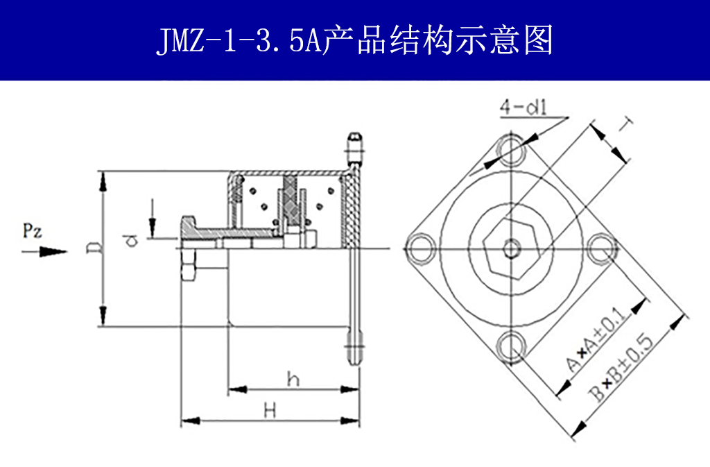 JMZ-1-3.5A摩擦阻尼隔振器結(jié)構(gòu)