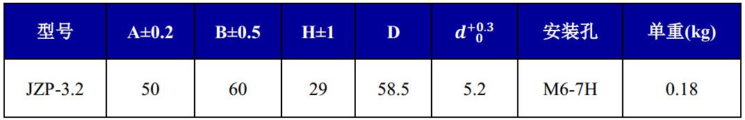 JZP-3.2摩擦阻尼隔振器尺寸